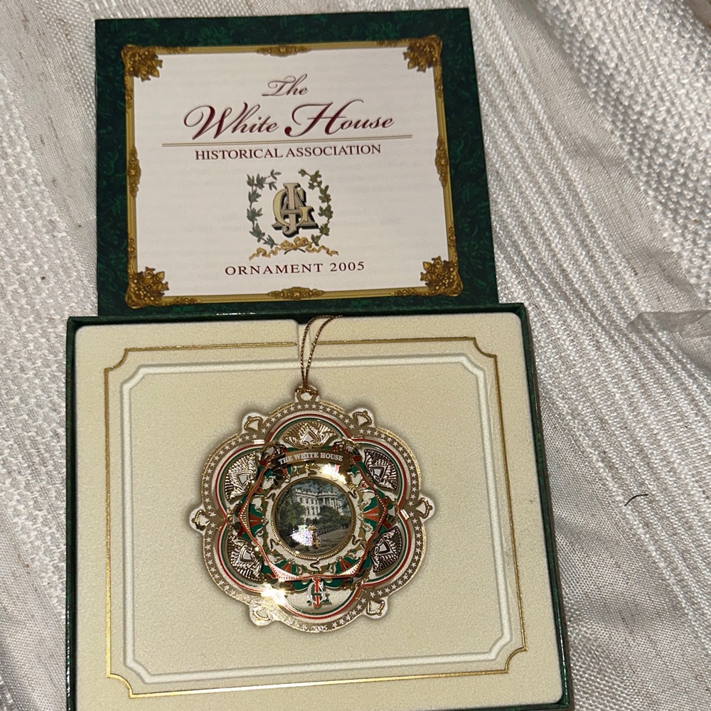 Gold and Green Ornament